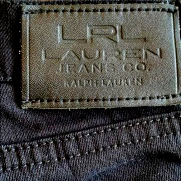 Lauren Ralph Lauren Jeans Size 12 Super Stretch Premier Straight Black Classic - Picture 4 of 8